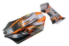 DF Models Ersatzteile Karosserie und Spoiler in orange für BL06 Buggy 1:14