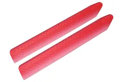 Rakonheli Kunststoff Hauptrotorblätter 133mm mit 2mm Loch in rot für Blade InFusion 120
