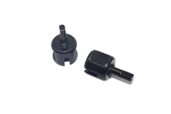 GPM Tuningteile Stahl Differentialachsen in schwarz für Tamiya DT03