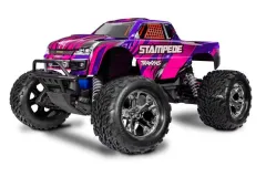Traxxas Stampede pink 1/10 Monster-Truck RTR Brushed mit HD Teilen (Heavy-Duty) mit Akku und 4A USB-C-Lader