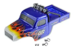 FuriTek Ersatzteile Karosserie in blau mit Flammen für FX118 Fury Wagon