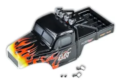 FuriTek Ersatzteile Karosserie in schwarz mit Flammen für FX118 Fury Wagon