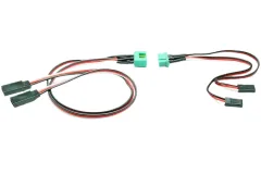 Servotragflächenkabelbaum Kabelsatz für 2 Servos MPX 6-Pol Stecker L=600mm