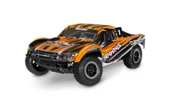 Traxxas Slash orange 1/10 2WD Short-Course RTR Brushed, HD, mit Akku und 4A USB-C-Lader Clipless