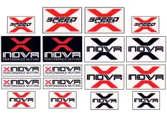 Xnova Aufkleber / Sticker Speed 16Stück