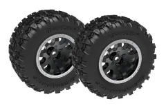 Traxxas Tuning Sledgehammer Reifen auf Felgen in Schwarz 2Stück hinten für Mini-Maxx 1/16