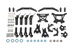 Traxxas Tuning Extreme Heavy Duty Aufhängungs-Set Komplett in schwarz für Ford Fiesta, Raptor, Rustler, Slash und Stampede 1/10