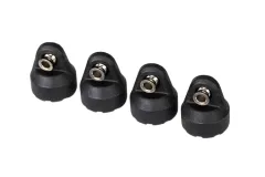 Traxxas Ersatzteile Dämpfer-Kappen in schwarz mit Kugeln 4Stück für Bandit, Bigfoot, Rustler, Slash, Stampede 1/10 und Mini-Maxx 1/16