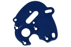 Traxxas Ersatzteile Aluminium Motor-Platte in blau für 550 Motor für E-Revo und Slash 1/16