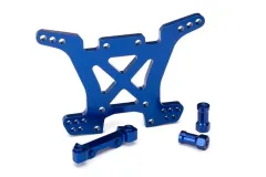Traxxas Tuning Dämpferbrücke aus 7075-T6 Aluminium in blau hinten für Slash und Stampede 1/10