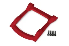 Traxxas Zubehör Dach-Schutzplatte mit Schrauben in rot für Rustler 1/10