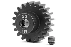 Traxxas Tuning Motorritzel 20Z gehärtet für 5mm Welle und Stahl-HZ (Modul 1) für MAXX 1/10, X-Maxx 1/7 und Funco 1/6