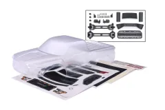 Traxxas Tuning Karosserie 2017 Heavy Duty in klar mit Aufkleber für Ford Raptor 1/10
