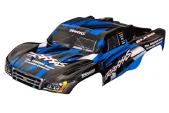 Traxxas Tuning Karosserie in blau mit Aufkleber für Slash 1/10, VXL und 4X4