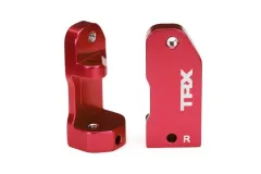 Traxxas Tuning Lenkhebelhalter 30° aus 6061-T6 Aluminium in rot für Bigfoot, Ford Raptor, Rustler, Slash und Stampede 1/10