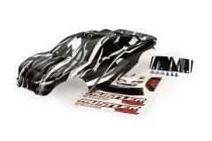 Traxxas Tuning Karosserie ProGraphix mit Aufkleber (benötigt Hintergrundlackierung) für Rustler VXL 1/10