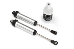 Traxxas Ersatzteile GTR Dämpfer aus Aluminium in silber 134mm vorne ohne Gewinde 2Stück für Unlimited Desert Racer 1/7