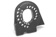 Traxxas Tuning Motorplatte aus 6061-T6 Aluminium in charcoal-grau für TRX-4 1/10