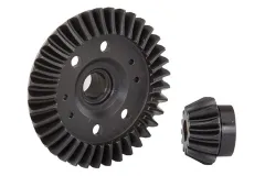 Traxxas Tuning CNC Differential Tellerrad 37Z mit Ritzel 13Z hinten für Ford Fiesta, Ford Raptor, Rustler, Slash und Stampede 1/10