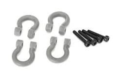 Traxxas Tuning Bumper D-Rings in grau mit Schrauben 4Stück für TRX-4 1/10