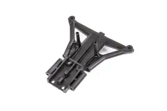 Traxxas Ersatzteile Bulkhead vorne für langen Akkuschacht (TRX6723) für Rustler 1/10