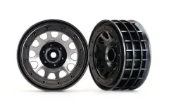Traxxas Tuning Method Race 105 2,2 Felgen in schwarz-chrom 2Stück (benötigt TRX8168) für TRX-4 1/10