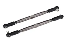 Traxxas Tuning Vorspurstange aus 7075-T6 Aluminium in grau 157mm 2Stück für X-Maxx 1/7 und Funco 1/6