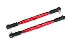 Traxxas Tuning Vorspurstange aus 7075-T6 Aluminium in rot 157mm 2Stück für X-Maxx 1/7 und Funco 1/6
