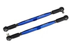 Traxxas Tuning Vorspurstange aus 7075-T6 Aluminium in blau 157mm 2Stück für X-Maxx 1/7 und Funco 1/6