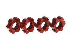 Traxxas Tuning Radmitnehmer aus Aluminium in rot 4Stück für X-Maxx 1/7 und Funco 1/6