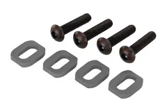 Traxxas Tuning Motorhalter Scheiben aus Aluminium in grau 4Stück für X-Maxx 1/7 und Funco 1/6