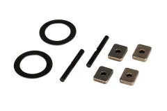 Traxxas Ersatzteile Spider-Zahnradwelle mit Beilagscheiben 2Stück für X-Maxx 1/7