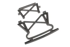 Traxxas Ersatzteile Bumper und Halter vorne in schwarz für Unlimited Desert Racer 1/7