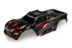 Traxxas Tuning Karosserie Maxx V2 in rot mit Aufkleber (Radstand 352mm) für MAXX 1/10