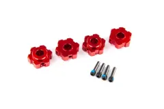 Traxxas Tuning Radmitnehmer aus Aluminium in rot 4Stück für MAXX 1/10