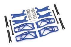 Traxxas Tuning Querlenker-Set in blau mit Spurstangen, Halbwellen und Federn (Radstand 352mm) für MAXX 1/10