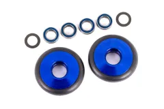 Traxxas Tuning Komplettrad Wheelie-Bar aus 6061-T6 Aluminium in blau 2Stück für Bandit, Bigfoot, Ford, Rustler, Slash und Stampede 1/10