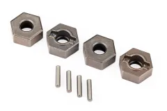 Traxxas Ersatzteile Extreme Heavy Duty Radmitnehmer aus Stahl 12mm 4Stück (für TRX9080 Kit) für Ford Fiesta, Raptor, Rustler, Slash und Stampede 1/10