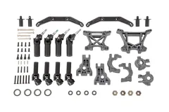 Traxxas Tuning Extreme Heavy Duty Aufhängungs-Set Komplett in grau für Ford Fiesta, Raptor, Rustler, Slash und Stampede 1/10