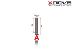 Xnova Ersatzteil Shaft/Welle für Brushless Motor 4530 Type A 6mm Welle mit 38mm Länge