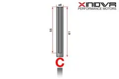 Xnova Ersatzteil Shaft/Welle für Brushless Motor 4525 Type C 8mm Welle mit 61mm Länge