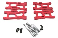 MBW RC CAR Tuningteile für RC Auto Mini Cito und DF Z06 Buggy Querlenker unten vorne und hinten aus Aluminium in rot