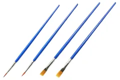 Pinselset Runde Pinsel und Flache Pinsel je 2Stück