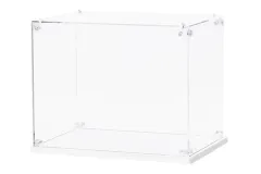 Lasercut Holzbausatz Zubehör - Miniaturhäuser Staubschutzvitrine 26,2x8,3x20,4cm