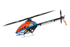 OMPHobby M5 Heli Kit Baukasten in Orange mit Rotorblättern