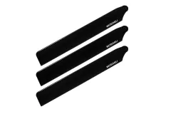 Microheli Hauptrotorblätter 3Blatt Satz aus Carbon Kunststoff in Schwarz für OMPHobby M1 EVO