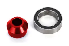 Traxxas Tuning Lager-Adapter aus 6061-T6 Aluminium in rot für Ford Fiesta, Ford Raptor, Rustler, Slash und Stampede 1/10