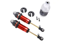 Traxxas Tuning GTR Dämpfer XXL in rot mit Teflon und TiN beschichtet 2Stück für Ford Raptor, Rustler, Slash und Stampede 1/10