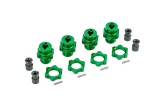 Traxxas Tuning Radmitnehmer 17mm mit Muttern in Grün für TRX9080 für Jato, Rustler, Slash und Stampede 1/10