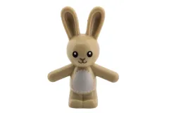 Klemmbausteine Tier Hase in beige